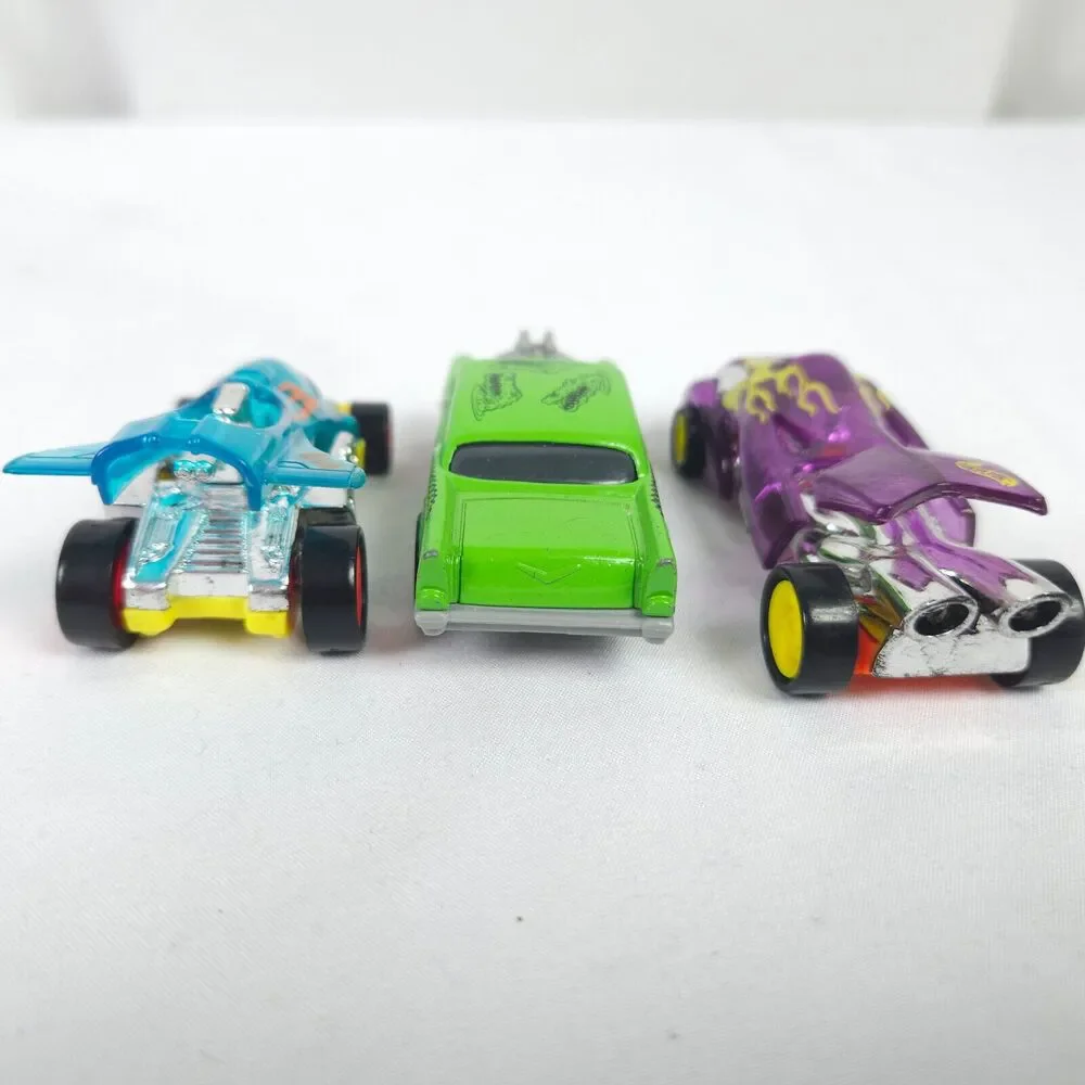 Vintage 90s Hot Wheels 1993 Speed Hook Launcher Race Cars 57 Chevy Alligator Top